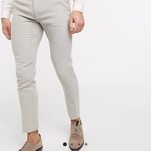 ASOS DESIGN super skinny suit pants in wool blend